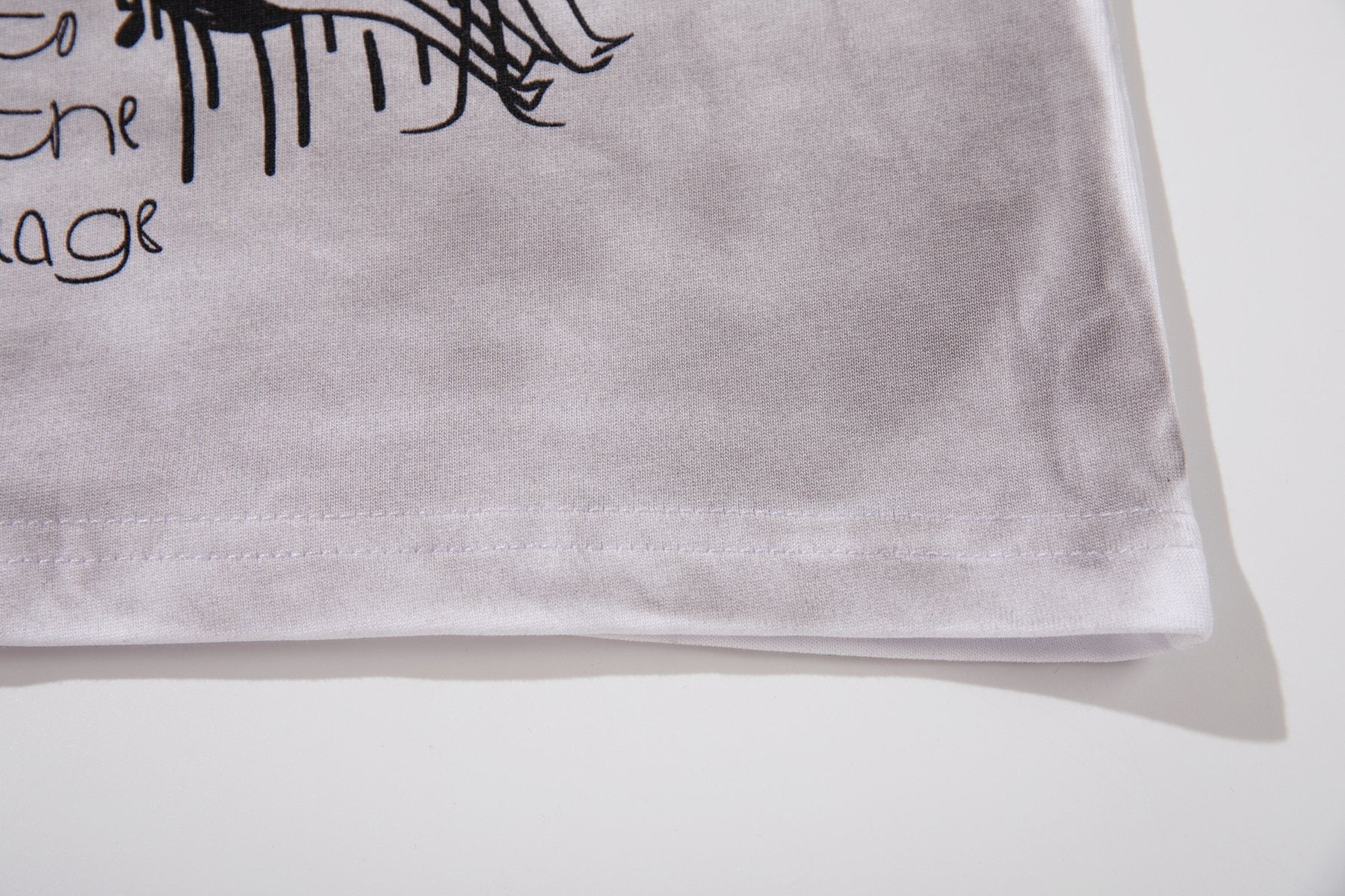 MAJESTIK Studded Washed Graphic Sleeveless T-Shirt ¡ª detail