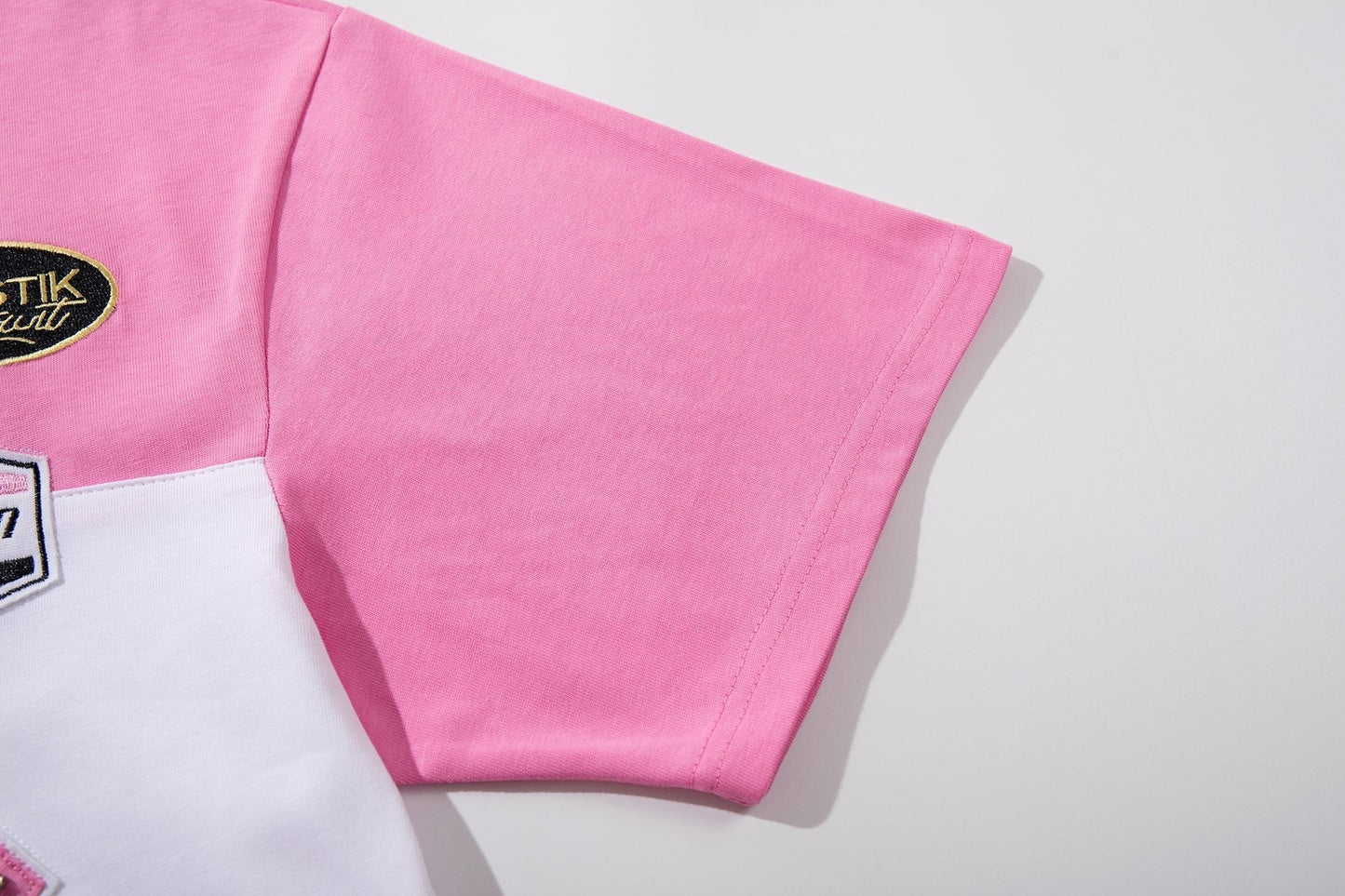 MAJESTIK XX Sports Graphic Zip Polo Shirt ¡ª detail